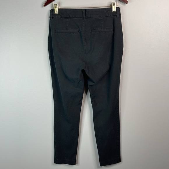 Old Navy High Waisted Pixie Ankle Skinny Pants Black Jack Hidden Slim Pockets 6 - Picture 6 of 10